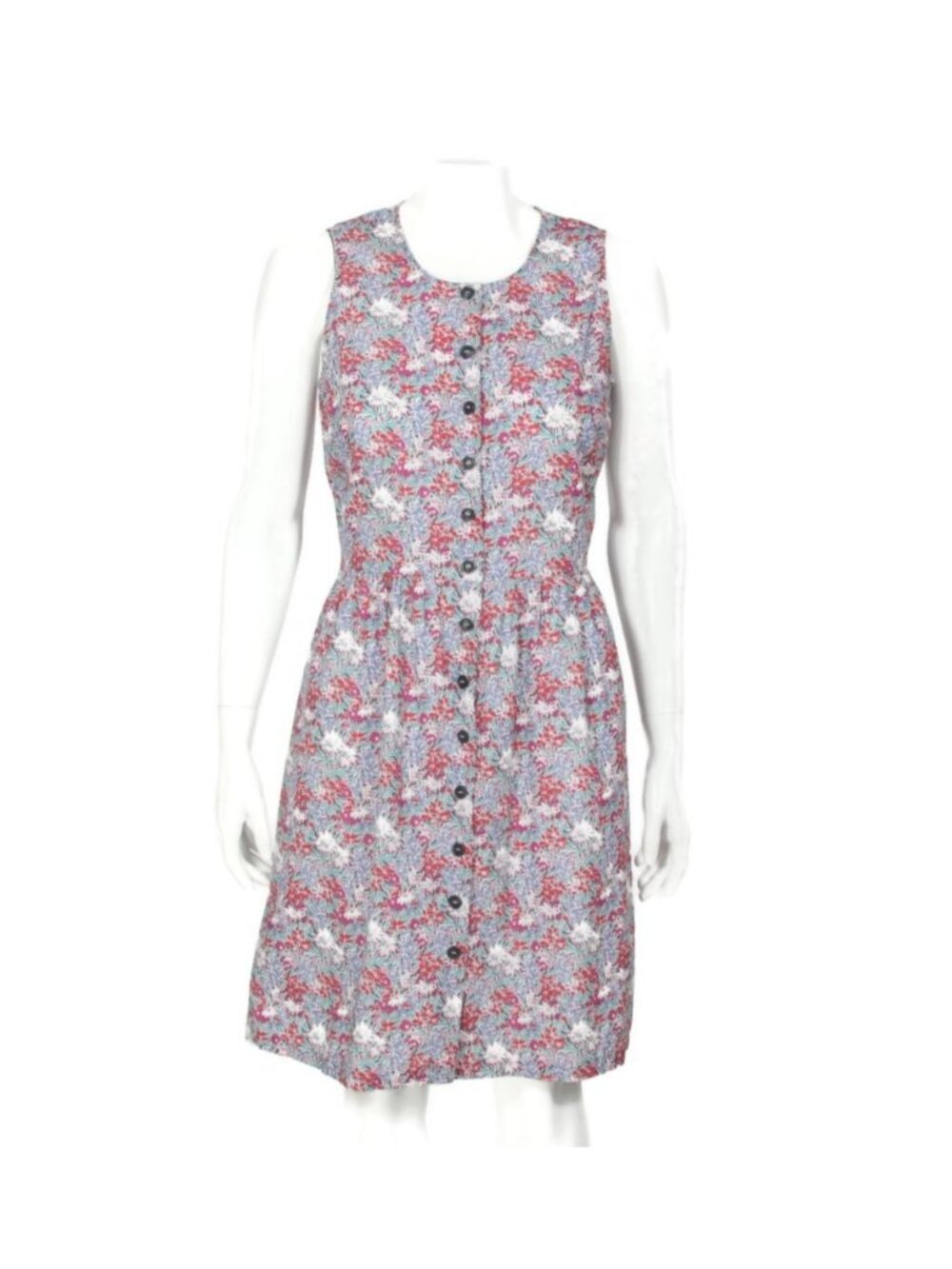 Vintage Cacharel Liberty of London Floral Button Front Cotton Dress sz 38 /321
